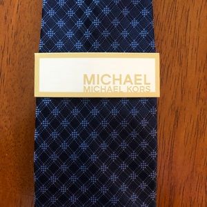 Michael Kors 100% Silk Blue Necktie - New